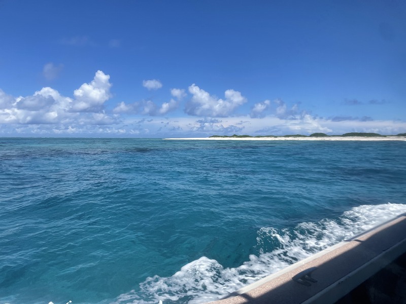 船から見えるナガンヌ島